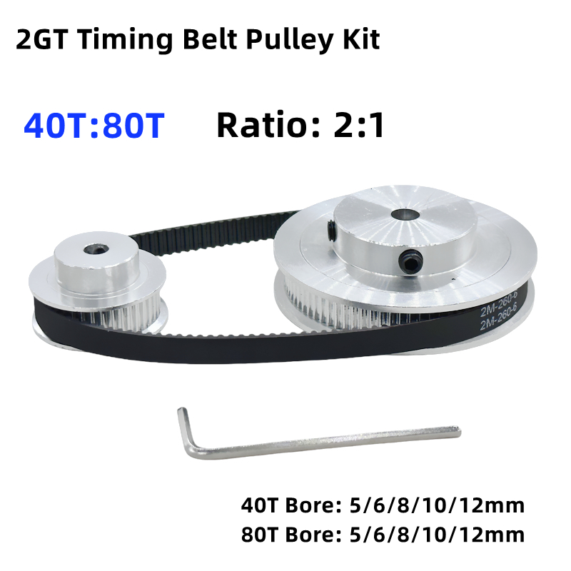 Gt2 Pulley - 2GT 2M 80 Denti 40T GT2