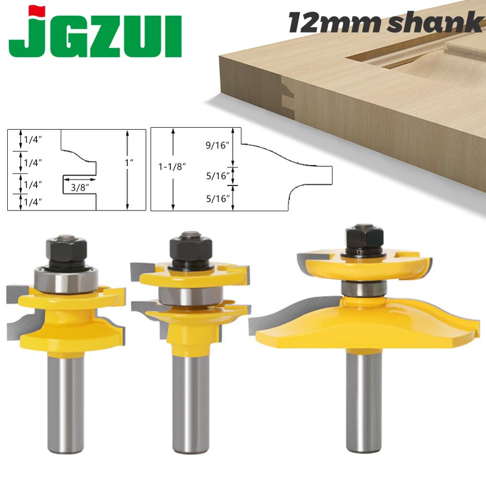 End Mill Set - 3 pz 12mm Gambo Rail e