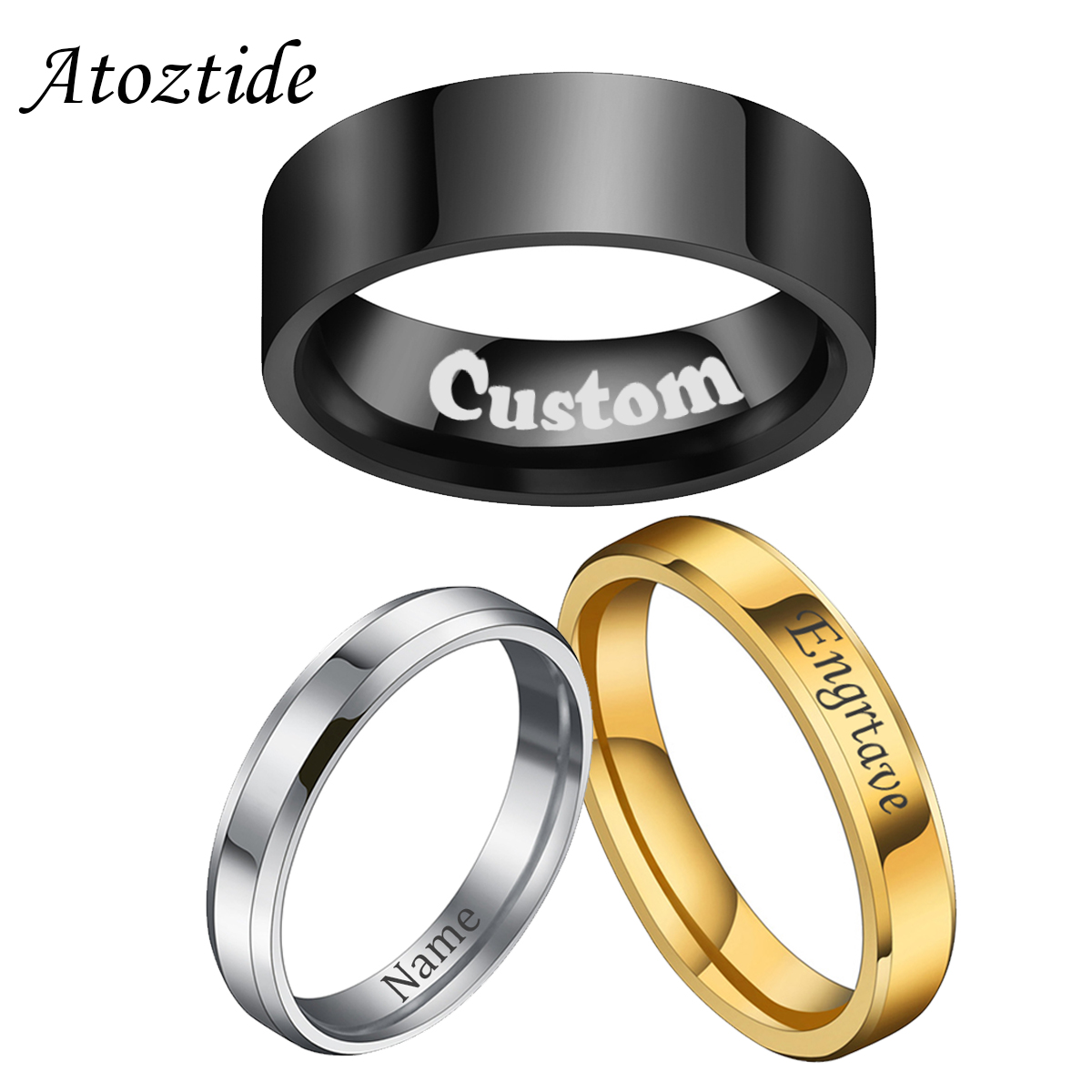 Coupling 8Mm - Atoztide 4/6/8mm Personalizzato Incisione Nome Data