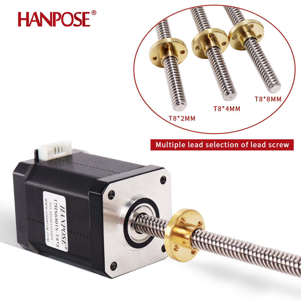 Lead Screw 8Mm - Motore passo-passo Nema17 1.8A 52N.CM 17HS8401S-T8