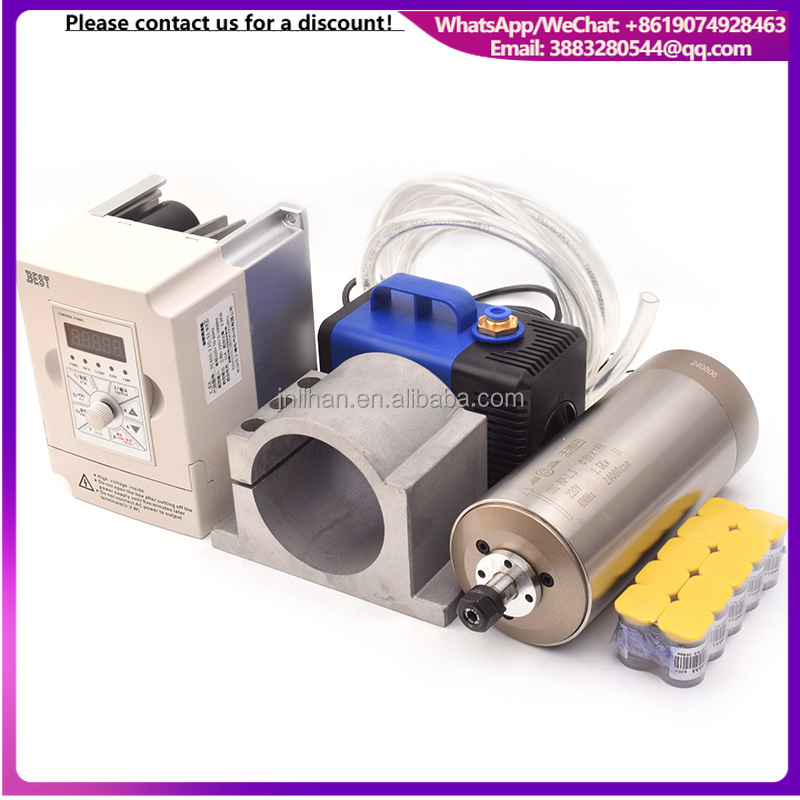 Water Cooled Spindle - GDZ-80-1.5 ER11 24000rpm 220V Mandrino di