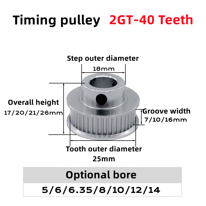 2GT 2M 40 Denti GT2 40T Pulegg - Gt2 Belt recensione e prezzo