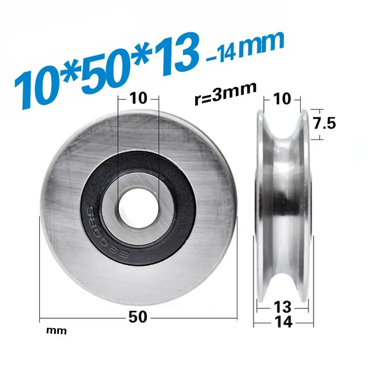 1PC 10/12*50*13mm U scanalatur - V Slot Wheel recensione e prezzo