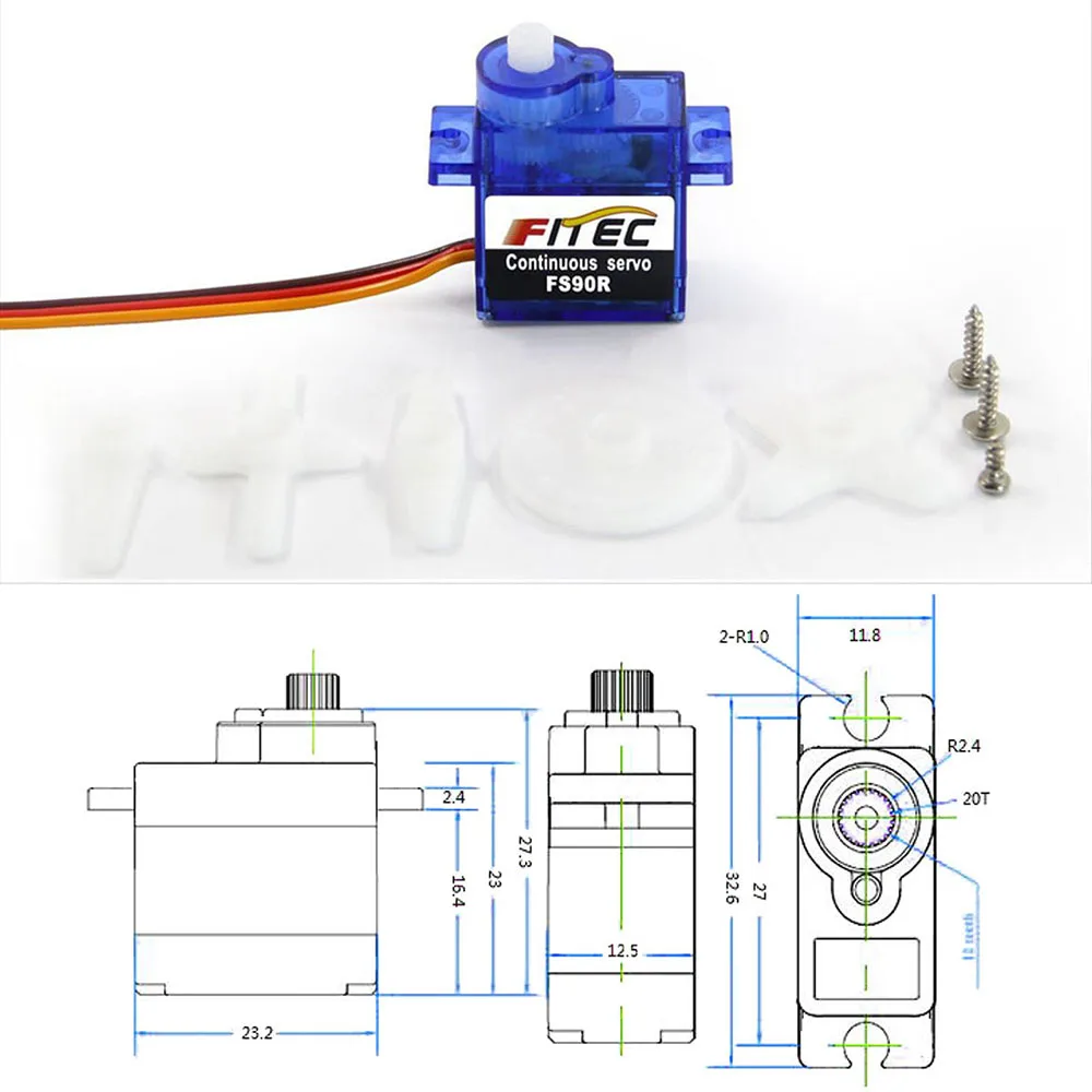 Feetech Mini FS90R Micro Servo - Servo 9G recensione e prezzo