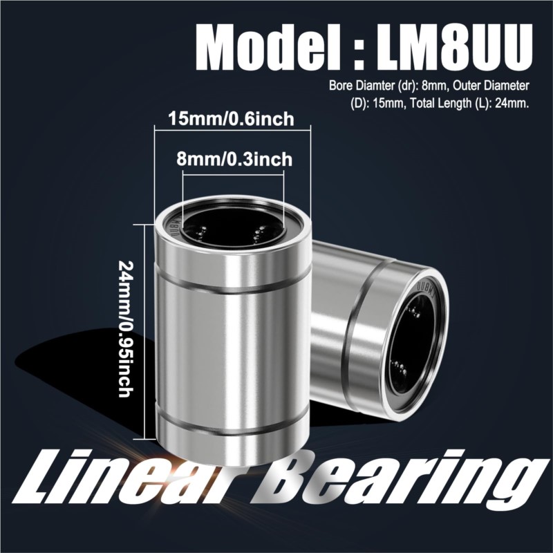 4/10 Pezzi Cuscinetti a Sfera  - Lm8Uu Bearing recensione e prezzo