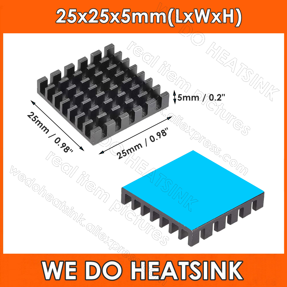Dissipatore di Calore Nero 25x - Aluminium Extrusion recensione e prezzo