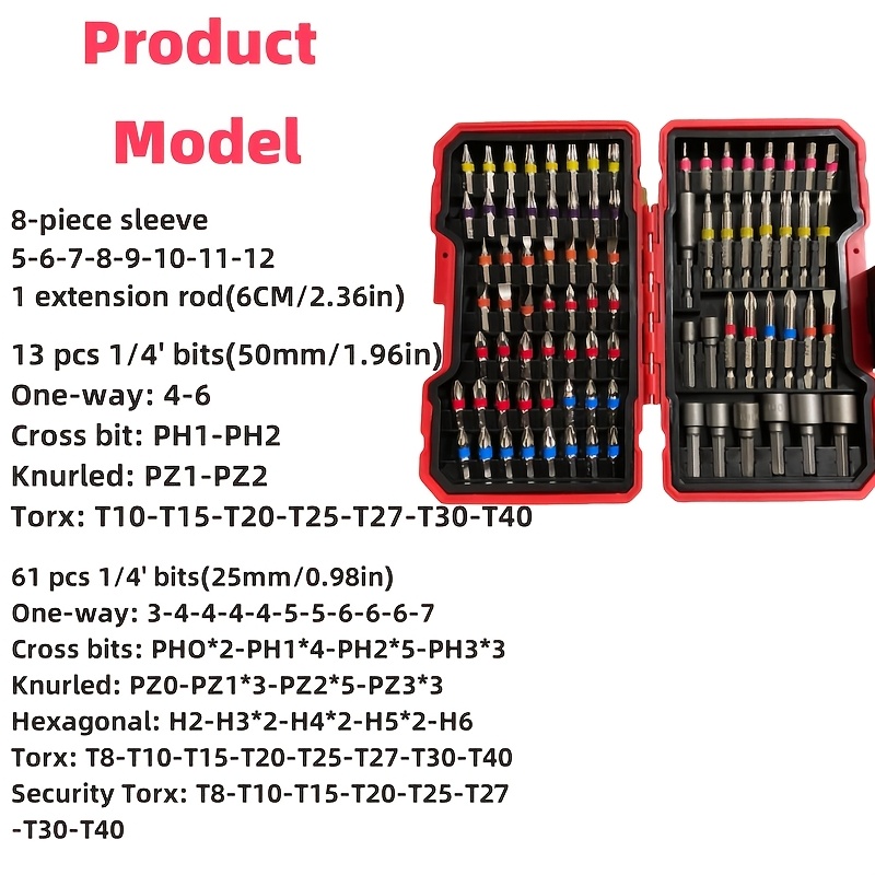 Set di 83 Punte per Cacciavite - Drill Bit Set recensione e prezzo