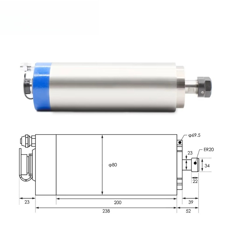 Motore mandrino raffreddato ad - Water Cooled Spindle recensione e prezzo