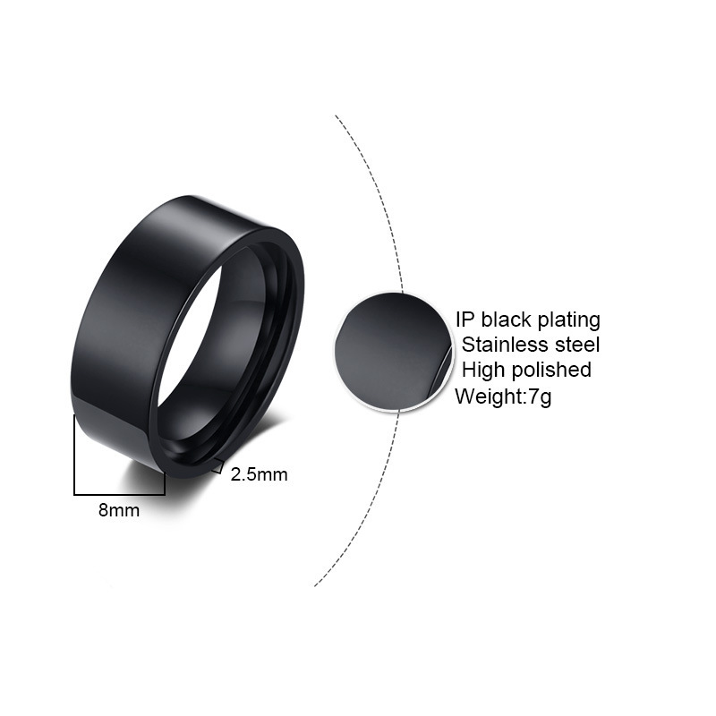 Anello personalizzato in accia - Coupling 8Mm recensione e prezzo