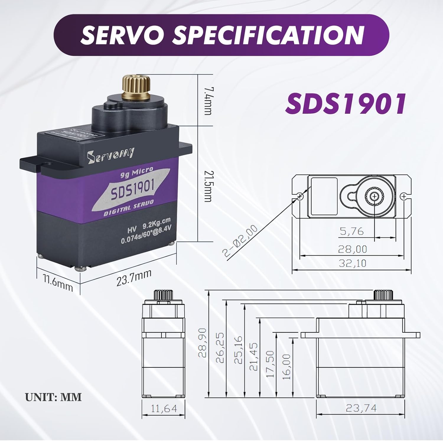 SERVOMY-SDS1901 Digitale 9G Mi - Servo 9G recensione e prezzo