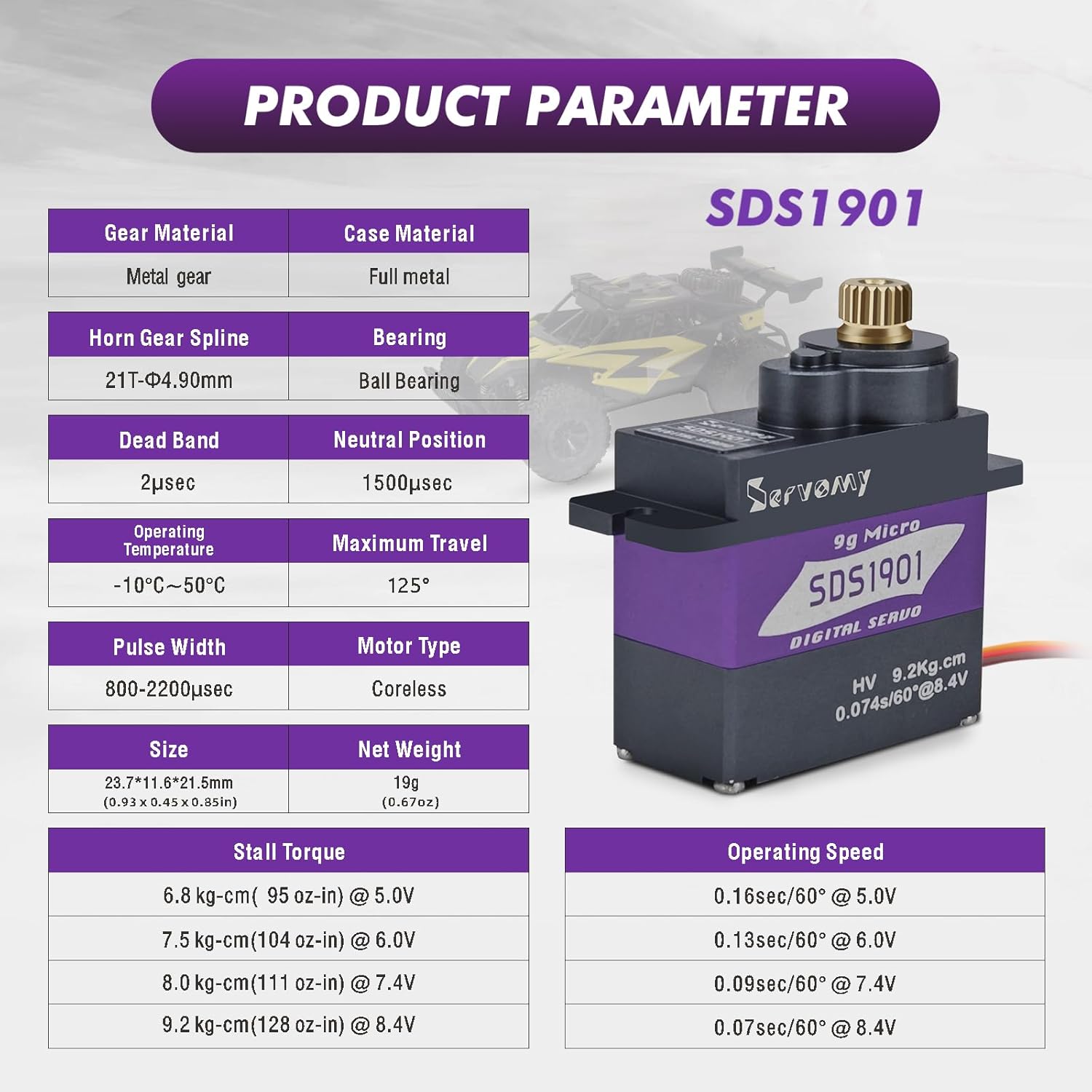 SERVOMY-SDS1901 Digitale 9G Mi - Servo 9G recensione e prezzo
